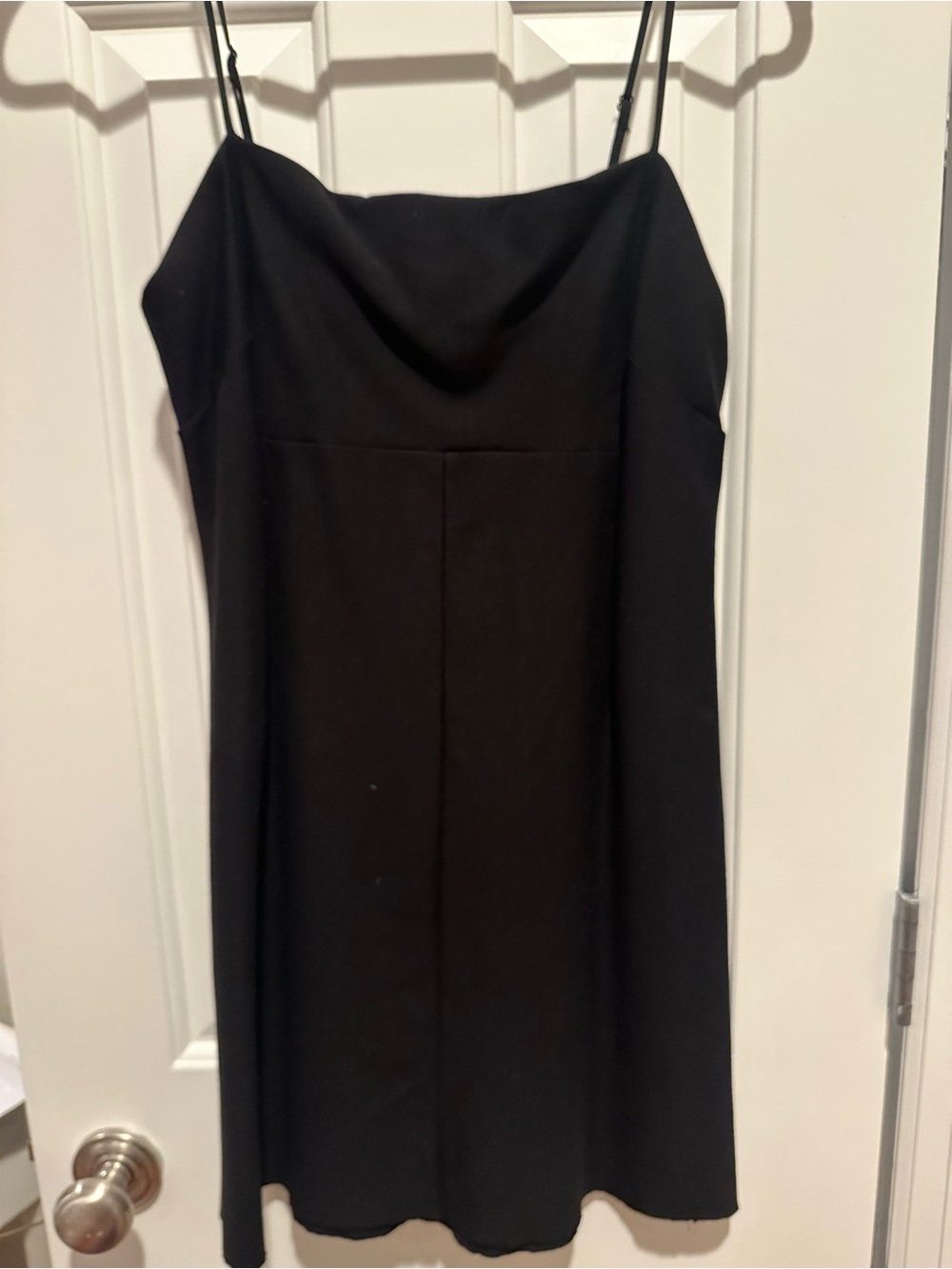 silence + noise Black Cowl Neck Mini Slip Dress